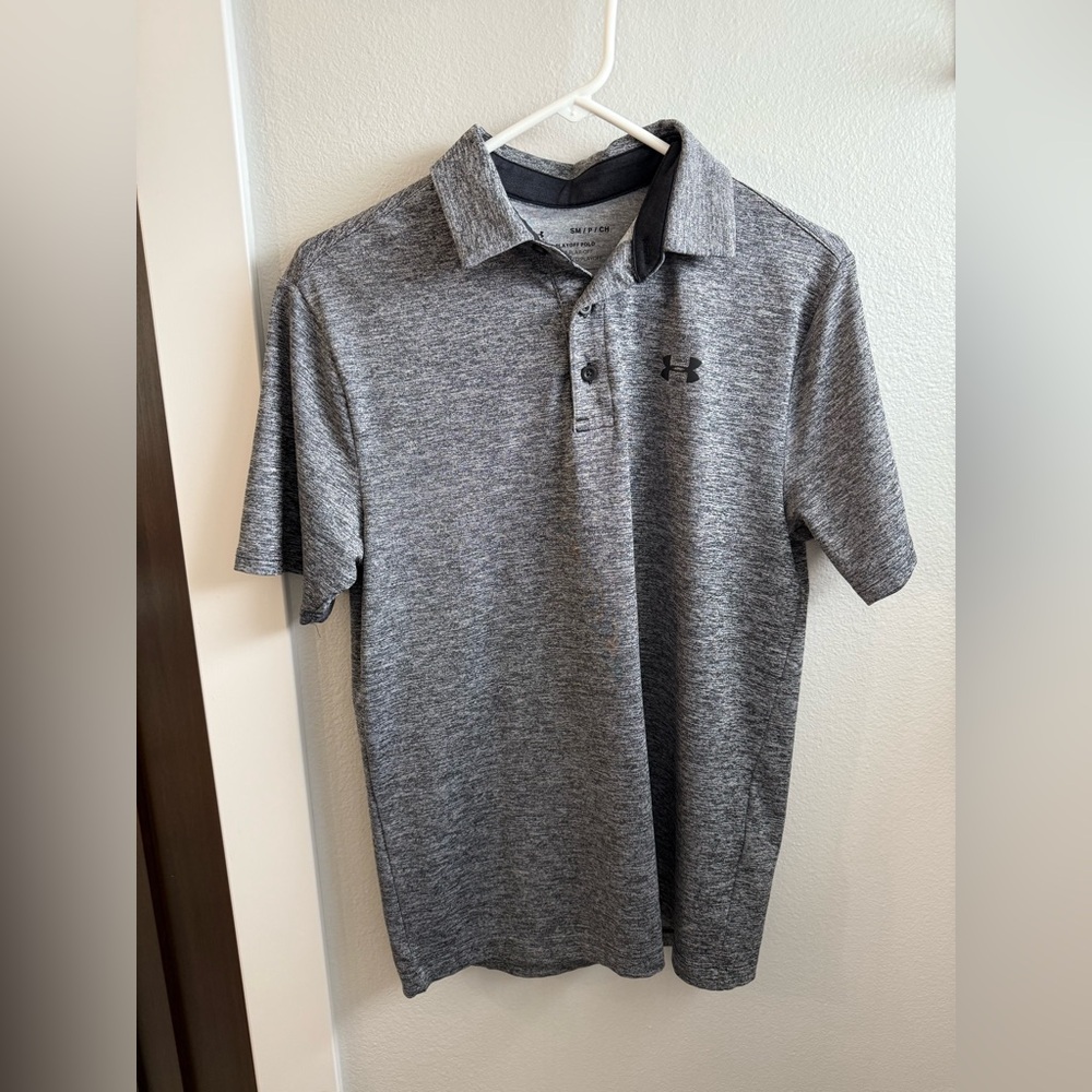 Under Armour Charcoal Playoff Polo